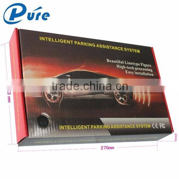 4 Sensors Wireless Car Park Sensor/Auto Parking Sensor System with Three-step BiBi Sound or Human Voice Alarm