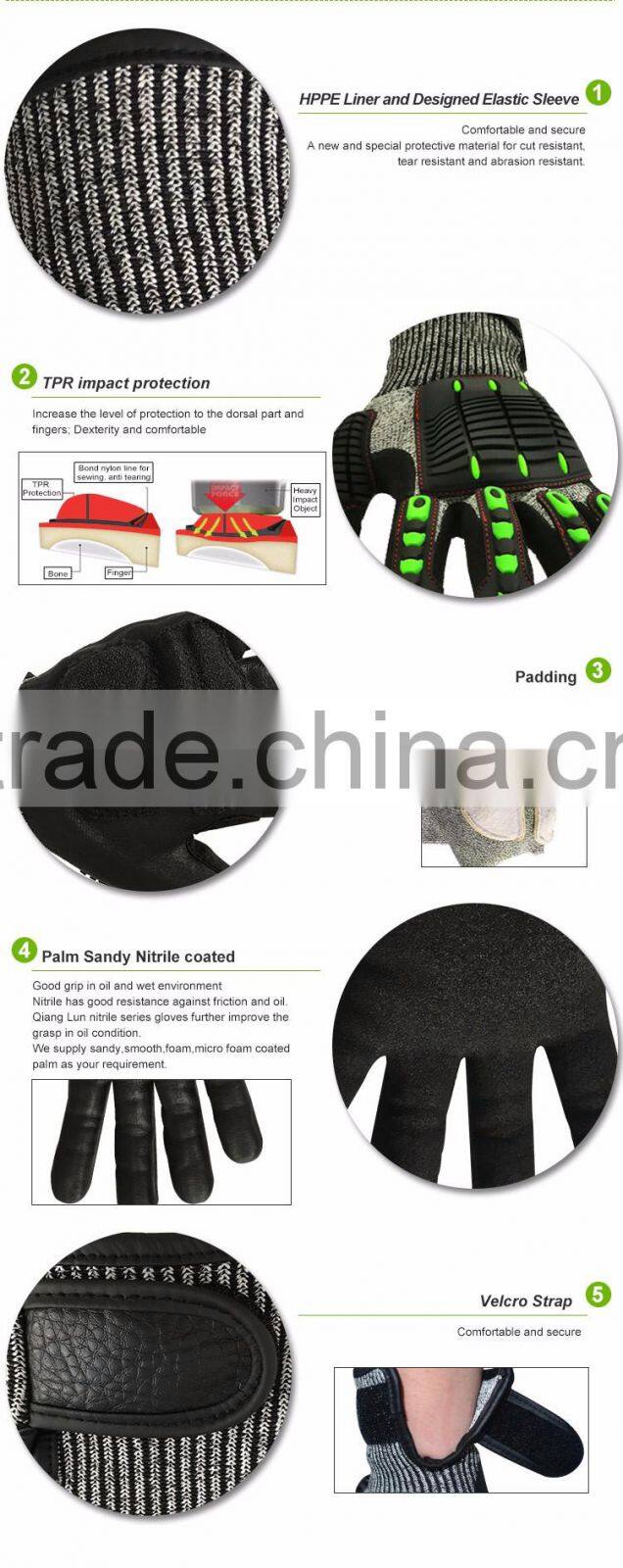 Knuckle protection EN 388 4443 miner gloves