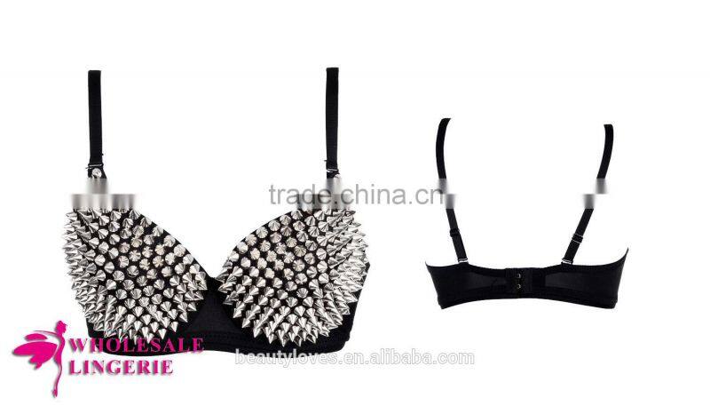 Gold RIVETS SPIKE BRA