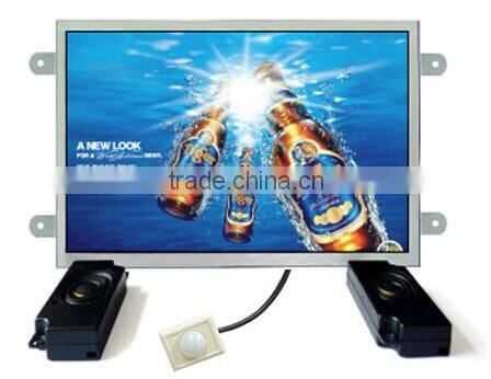10 inch Open Frame Optical Digital PIR Motion Sensor Advertising Player HD 1080P 3.5 mm Audio output Display Devices Definition