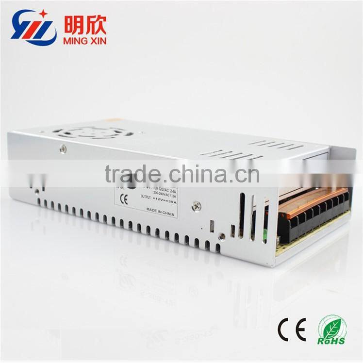 S-360-12 360w 12v 30a / 12vdc 30amp single output constant voltage switching power supply