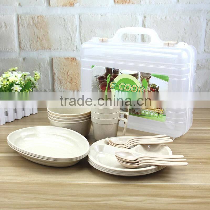 25pcs Outdoor Portable Tableware Set
