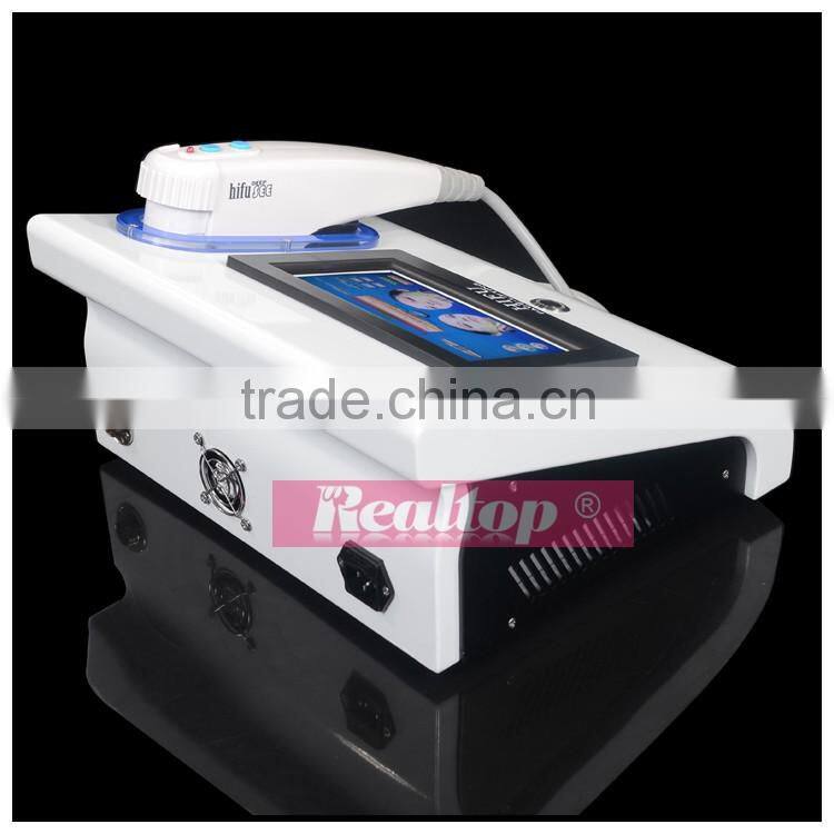 Portable hifu machine high intensive focus ultrasonic knife facial care skin tightening ultra age hifu face lift machine