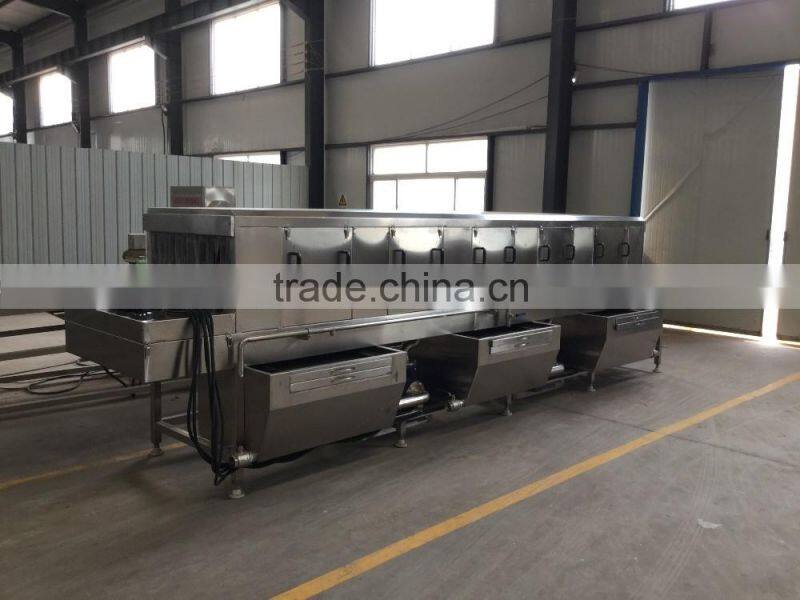 SUS vegetable basket washing machine/poultry crate washer/plastic pallets washing machine