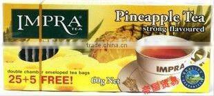 Flavoured Pineapple tea bag (single or double chamber tea bag)