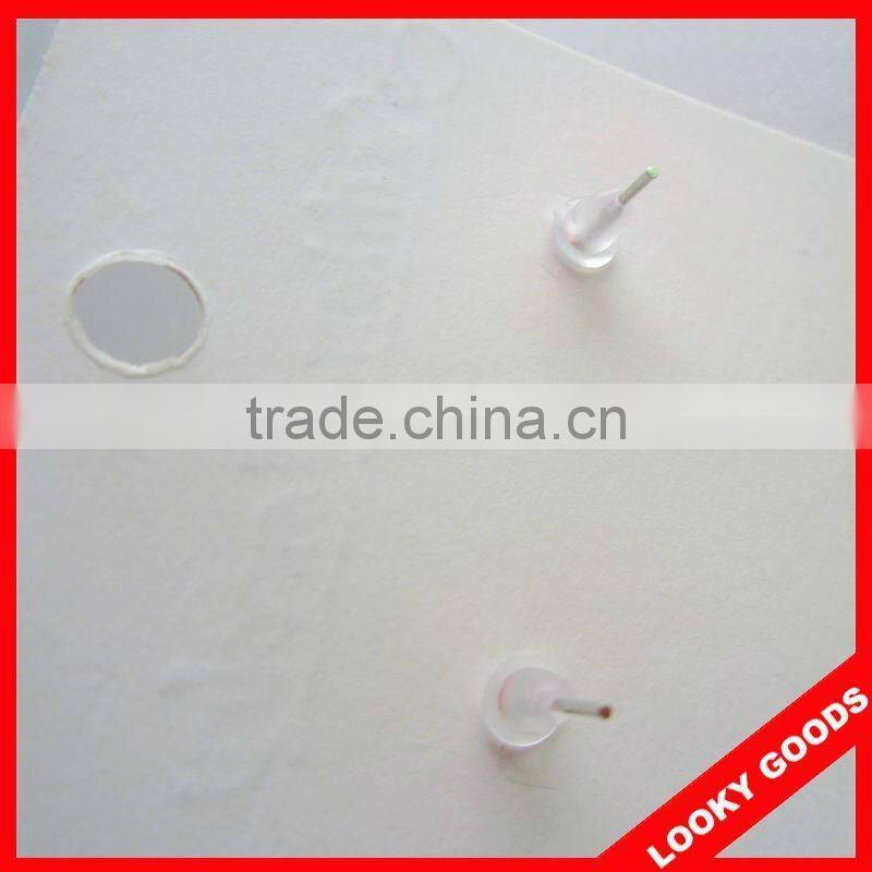 neon round stud earring