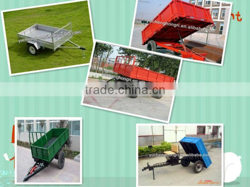 agriculture self discharge single axle trailer