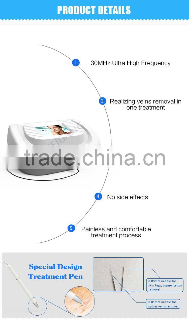 beauty salon use portable 30MHz RF laser blood vessels removal machine