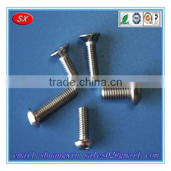 Custom and precision stainless steel/carbon steel zinc/nickel plated countersunk bolts 8.8,countersunk head bolt