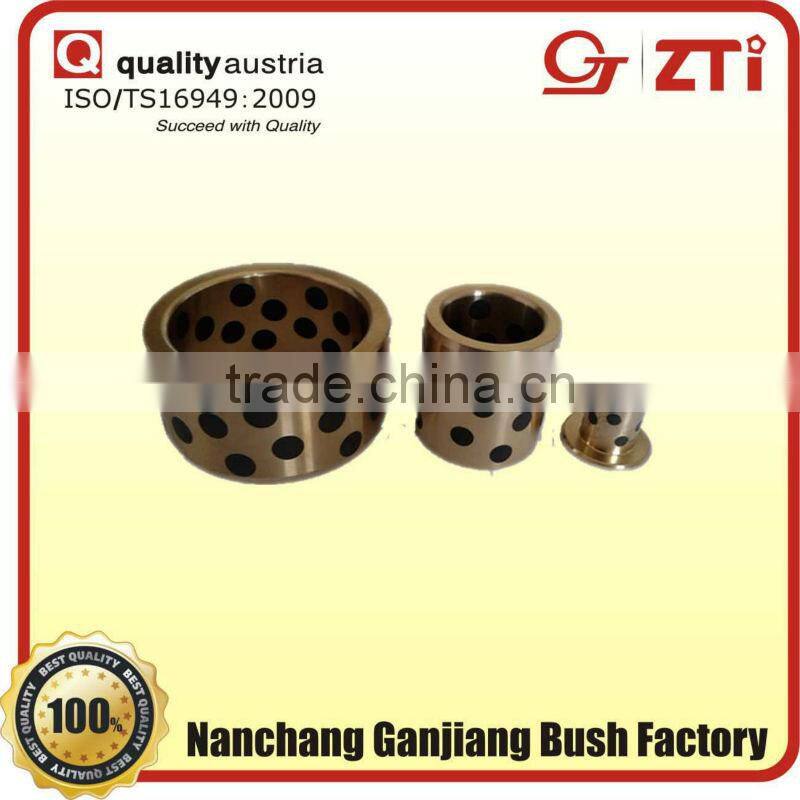 Oilless Graphite Brass Bushing