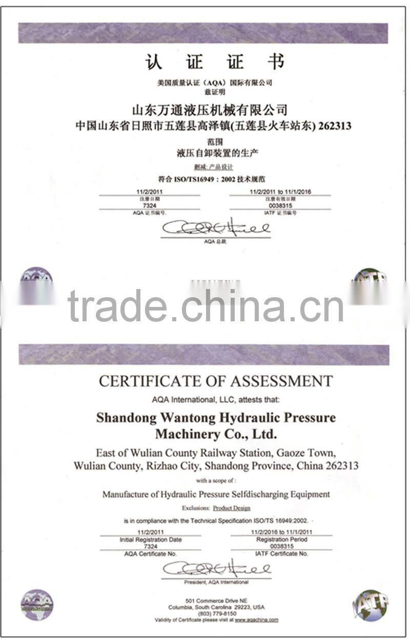 double-acting telescopic hydraulic cylinders for enginneering machinery