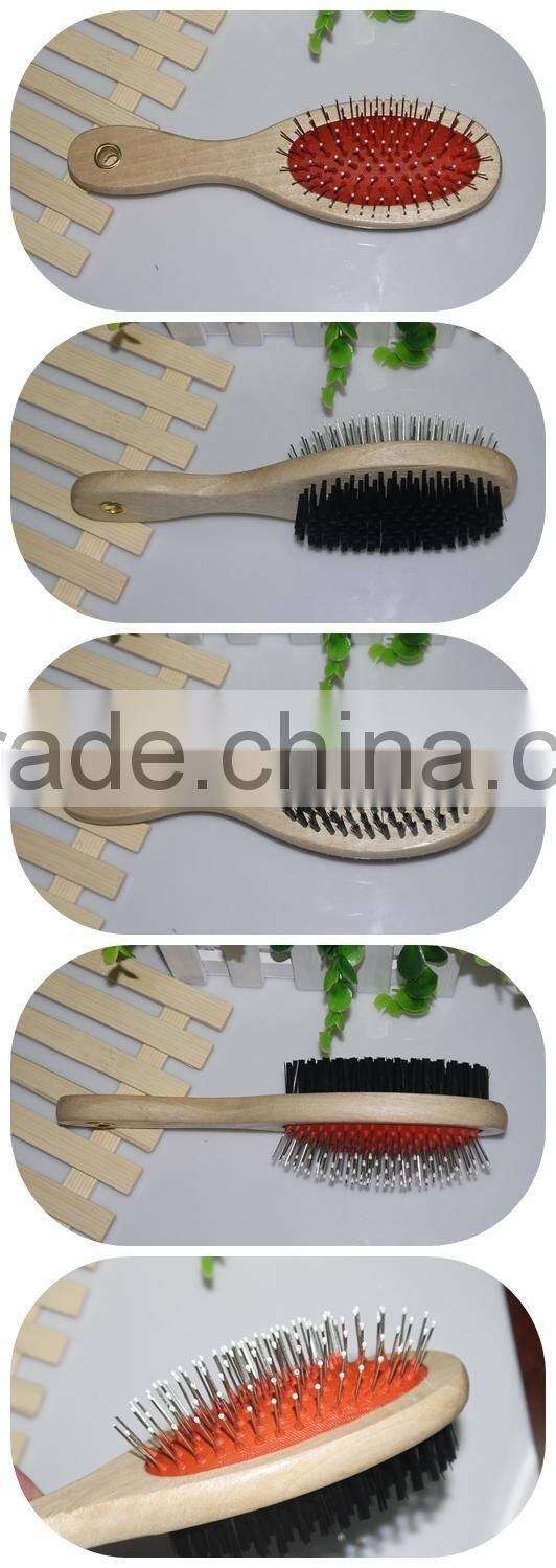 bulk wooden handle pet dog hair comb