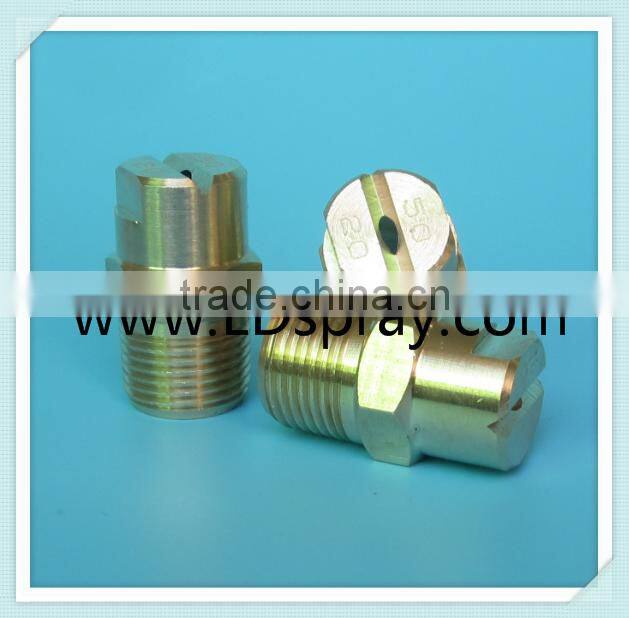 Common metal brass flat fan spray jet water nozzles