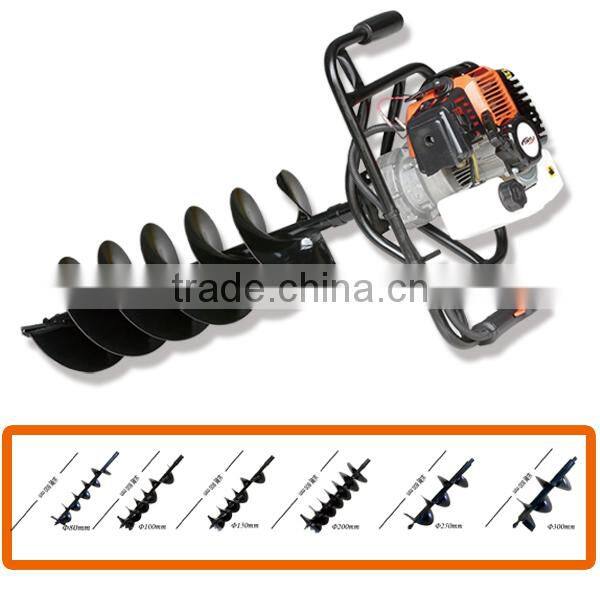 51.7cc 2 stroke tree planting heavy duty gasoline ground driller