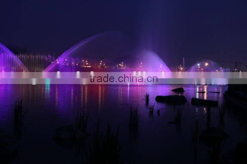 Fountain with Colorful light