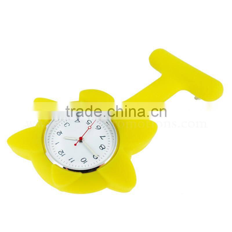 Hot Sale Brooch Nurse Sun Flower Silicone Digital Nurse Watch