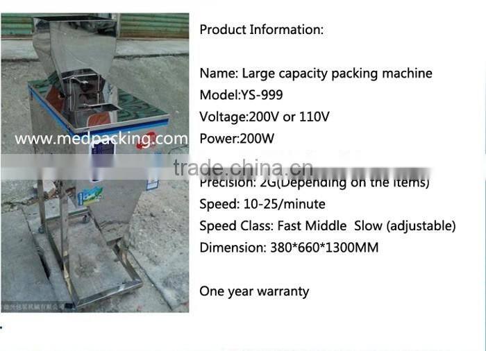 Semi- automatic granule filling machine