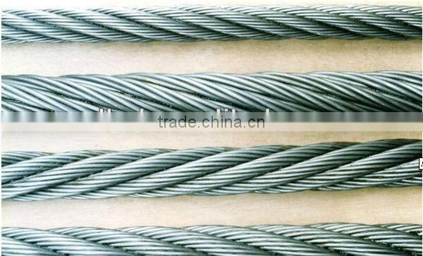 0.6-36mm 316 Galvanized Steel Wire Rope