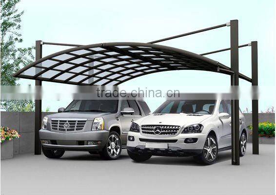 steel structure polycarbonate hollow coated car shed/canopy/garage NEW!!!