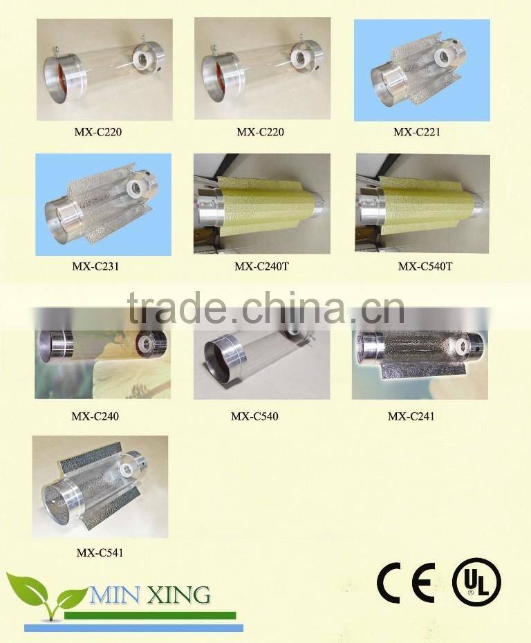 Cool Tube Shade Grow Room Tent Hydroponic Lighting Reflector Air Cooled 5" 6" 8''