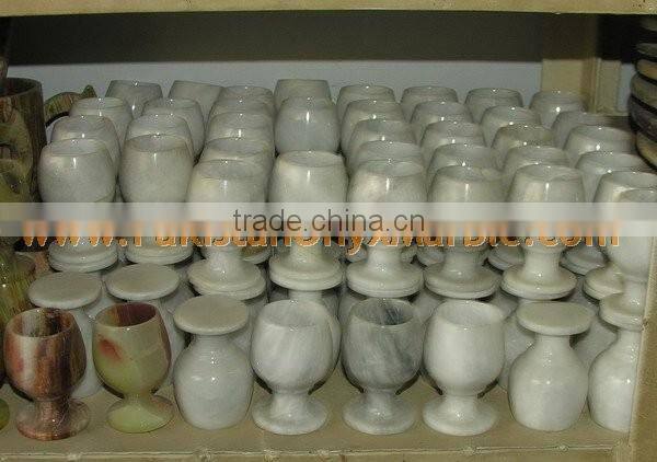MARBLE WINE GLASSES GOBLETS