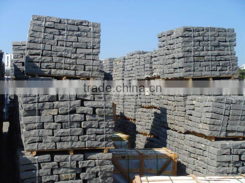Black basalt cobblestone