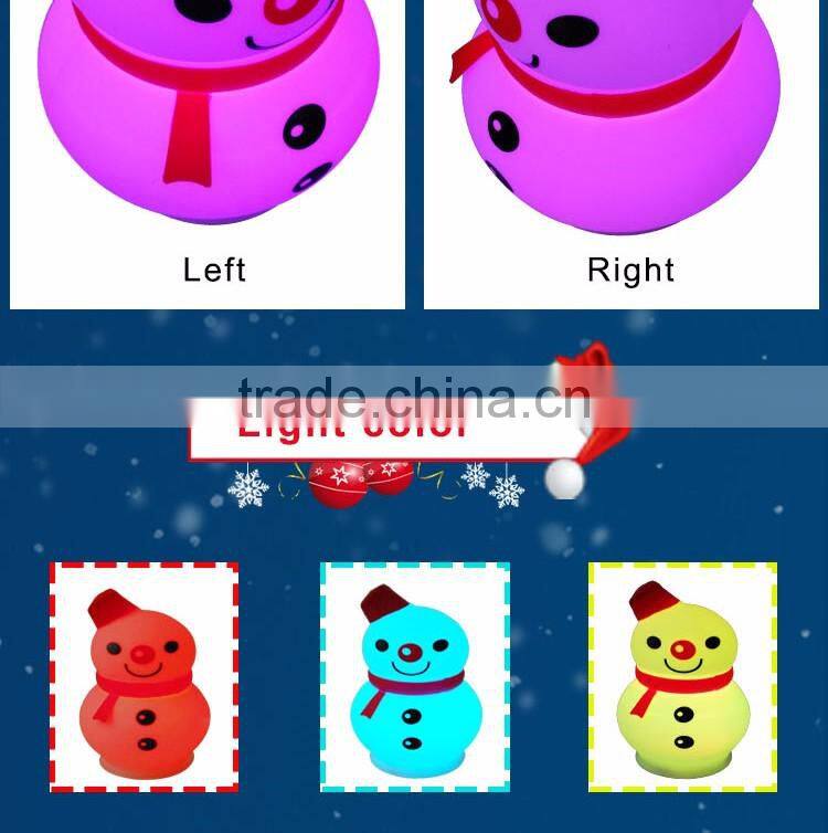 christmas gift battery powered led color changing table lamp