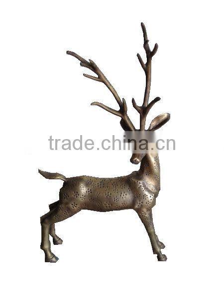 Bronze deer garden statues for outdoor decoration