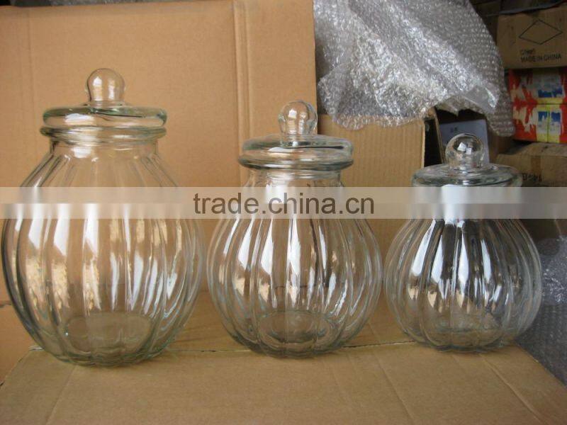 large volume jars glass with lid 2.5L,4L,5.5L