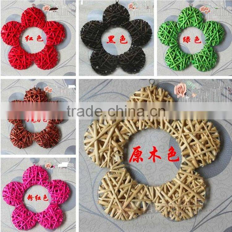 Muti-color handmade wicker hanging pendants for Christmas Decoration