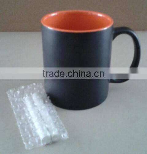 Wholesale 11oz solid color glazed white porcelain coffee cup