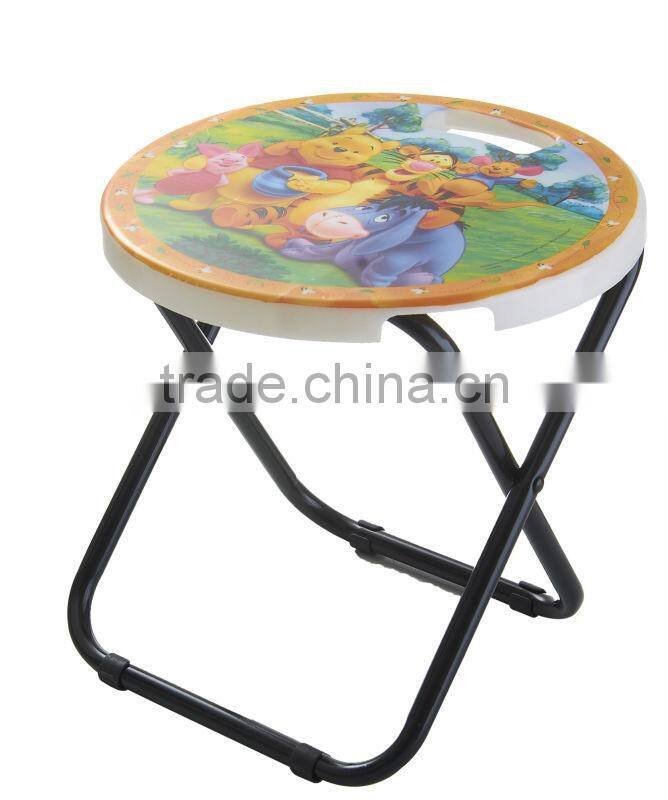 cartoon foldable metal chair for kids