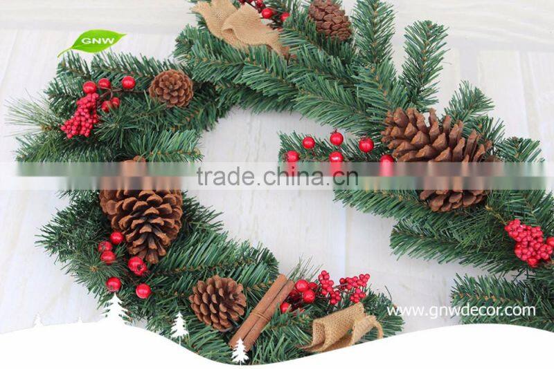 GNW CHGR-1607012 Top Quality Cheap Pine needle christmas garland decorations