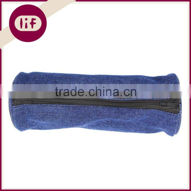 Fancy Round Profile Jean Pencil bag, Jean Zipper Pencil Bag, JeansPencil Bag