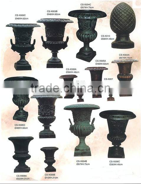 Cast Iron Flower Pot, Garden Planter/Urn