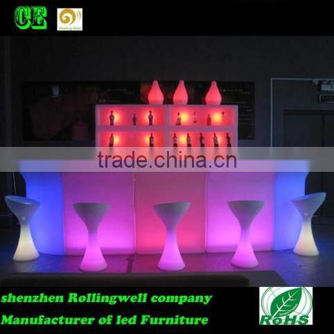 Remote control RGB Illuminated Plastic led furniture lighting