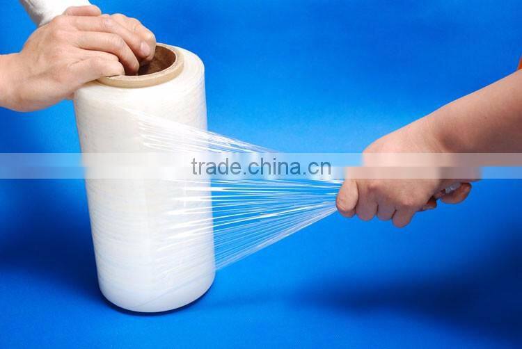 Pallet stretch 17 micron 300m,lldpe stretch film wrapping