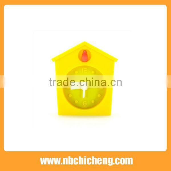 Houses Shape Small Needles Silicone Travel Alarm Clock
