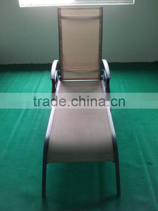 Outdoor Aluminum Lounge Folding Chaise Lounge