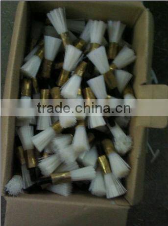 End Brushes with white wire