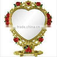 European-style Silver Antique table comestic mirrors with two sides