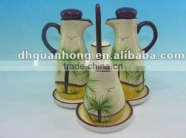 beautiful ceramic vinegar/ oil /sauce /bottle