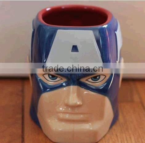 cartoon 3d mug for kids, ceramic 3d mug funny mug, m&s mug