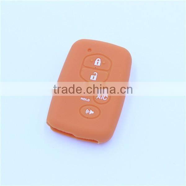Silicone car key covers, remote key case for toyota 5 buttons