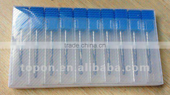 HIP sintered and CNC quality Tialn-coated 2/4 flutes carbide end mill of plastic tube packing