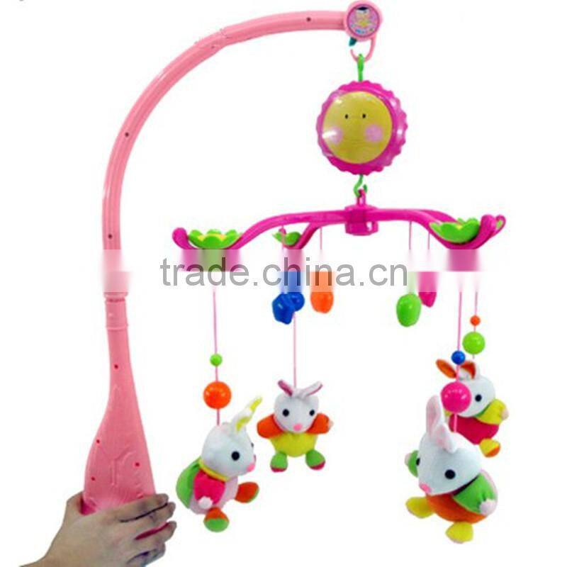 plastic healthy colored baby musical hanging bells from china ICTI factory