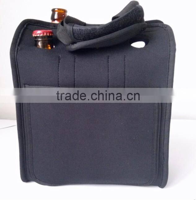 USA hot selling wine bottle cooler bag neoprene insulated six-pack bottle bag