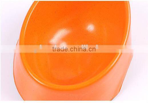 large plastic dog dish / plastic non slip dog dish bowl/ plastic melamine pet food bowl