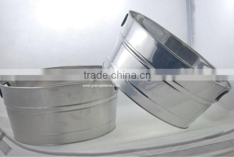 decorative home decor big round stainess ice bucket