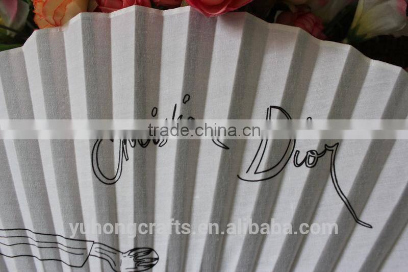 Japanese fabric fan for advertising handicraft